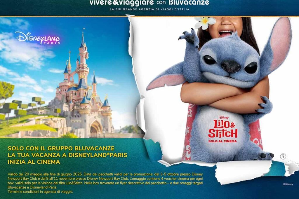 Bluvacanze lancia la BOX Disneyland Paris ispirata a Lilo & Stitch, BOX Disneyland Paris Lilo & Stitch
