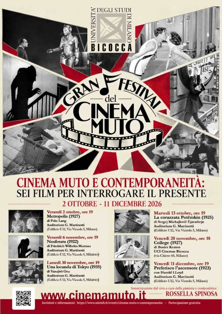 Gran Festival del cinema muto Milano, la locandina